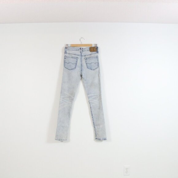 *American Eagle Outfitters Airflex360 Stone Wash Faux Ripped Skinny Jeans - Picture 6 of 6